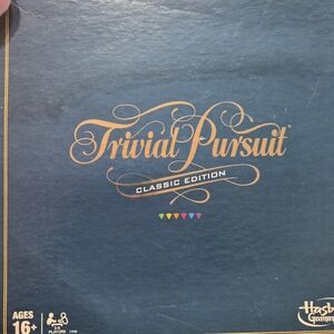 Trivial Pursuit Classic Edition Board Game by Hasbro - Blue